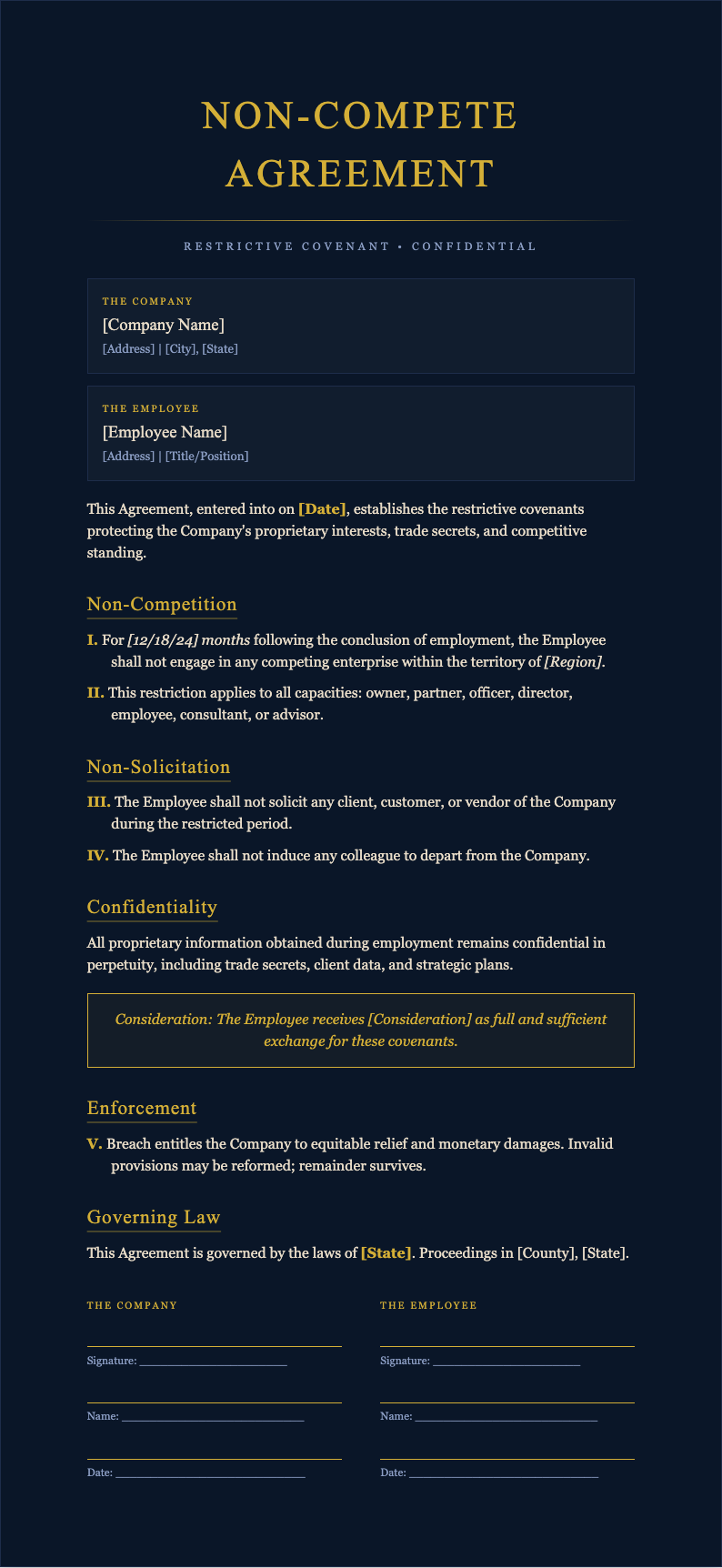 Midnight Luxury Non Compete Agreement